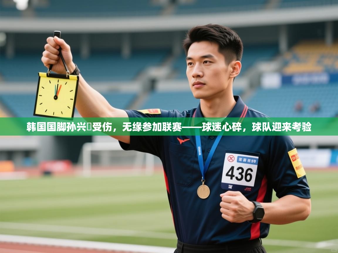 韩国国脚孙兴慜受伤，无缘参加联赛——球迷心碎，球队迎来考验
