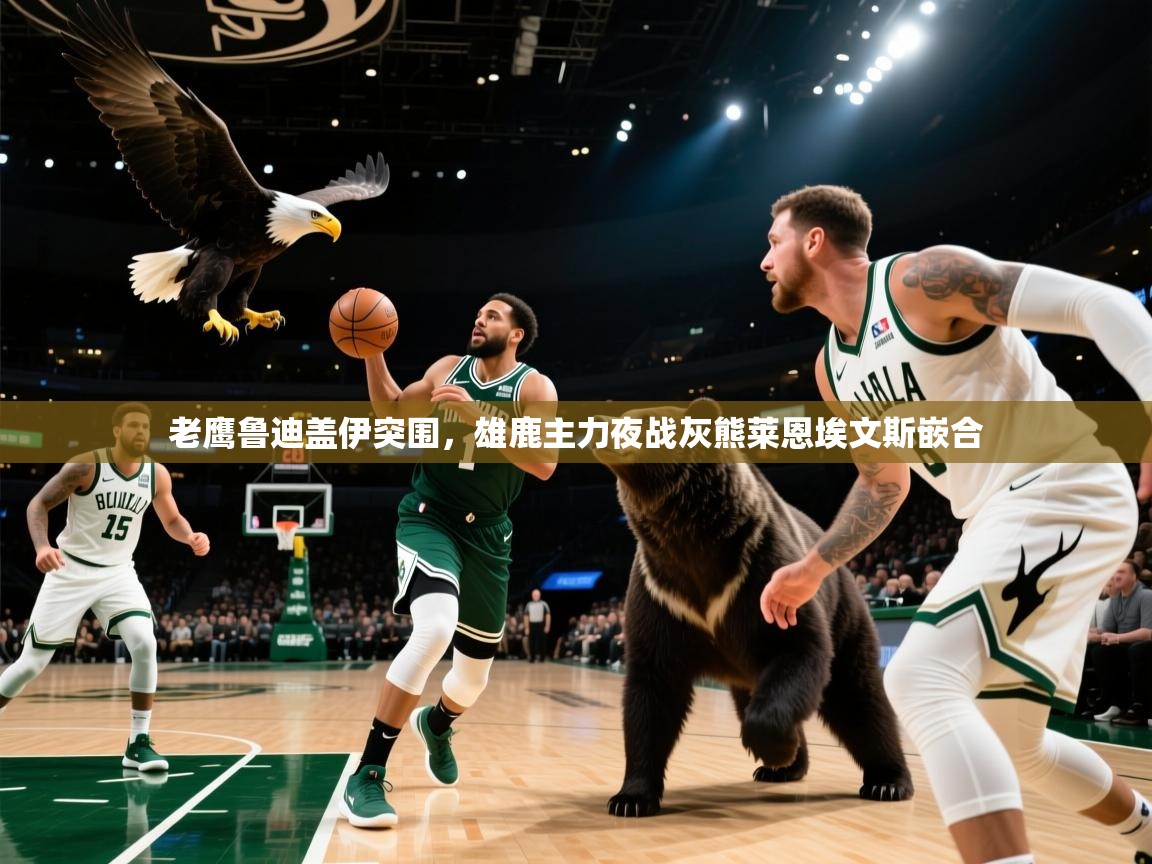 老鹰鲁迪盖伊突围，雄鹿主力夜战灰熊莱恩埃文斯嵌合  第1张