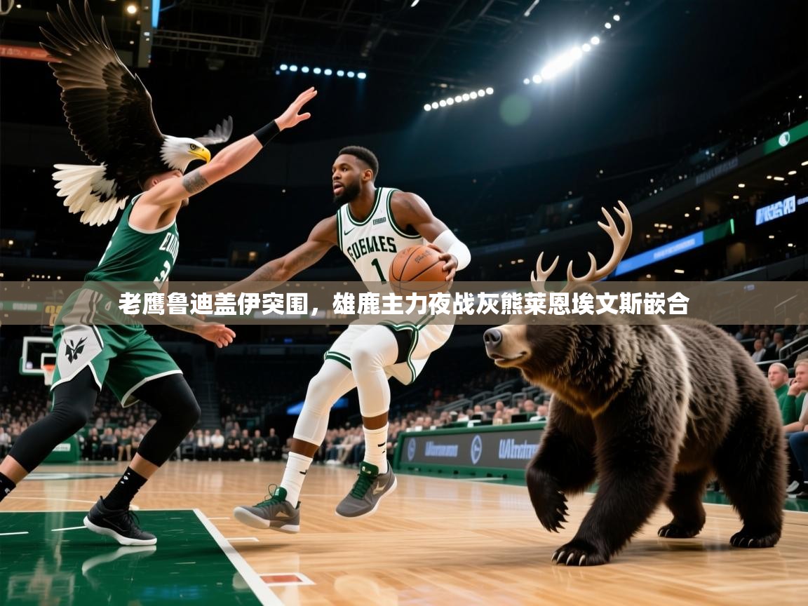 老鹰鲁迪盖伊突围，雄鹿主力夜战灰熊莱恩埃文斯嵌合  第2张